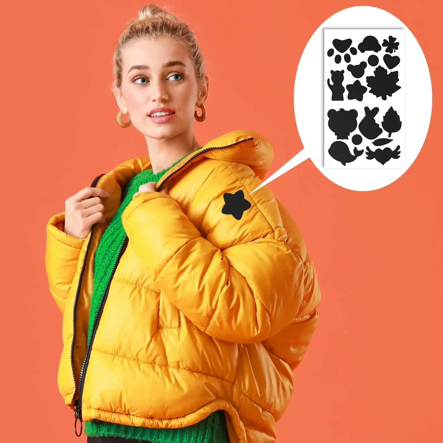 کیت چسب پارچه ای برای لباس، برچسب های ژاکت، وصله برای تعمیر کاپشن پفی و کت پر کیت چسب پارچه ای برای لباس، برچسب های ژاکت، وصله برای تعمیر کاپشن پفی و کت پر