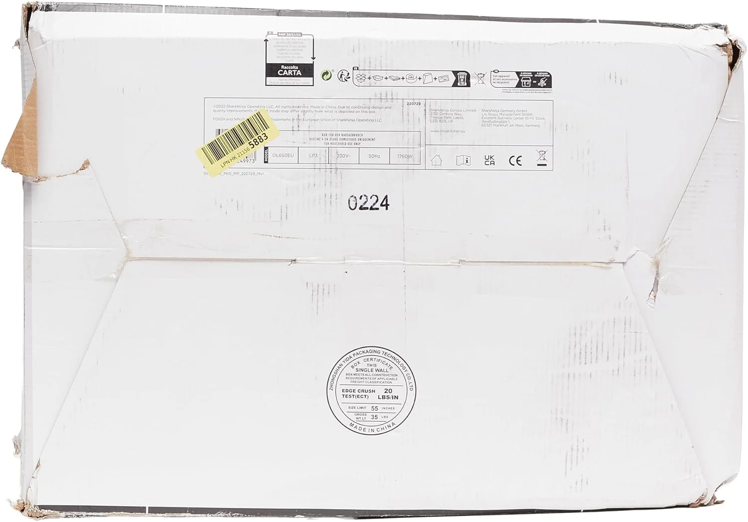 سرخ کن چندکاره نینجا Foodi MAX، SmartLid، 12 عملکرد پخت و پز در 1، 7.5 لیتر، چندکاره 12 در 1، پخت تحت فشار، سرخ کردن با هوا، پخت آرام و موارد دیگر، فولاد ضد زنگ، OL650EU سرخ کن چندکاره نینجا Foodi MAX، SmartLid، 12 عملکرد پخت و پز در 1، 7.5 لیتر، چندکاره 12 در 1، پخت تحت فشار، سرخ کردن با هوا، پخت آرام و موارد دیگر، فولاد ضد زنگ، OL650EU