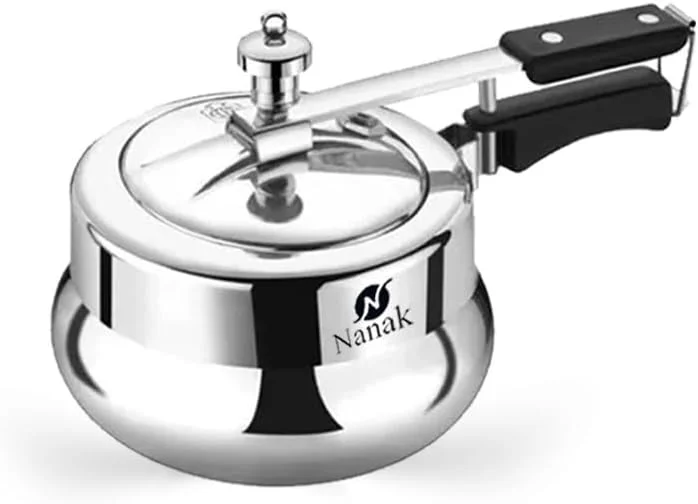 NANAK 2 L Handi Induction Bottom Pressure Cooker Inner Lid NANAK 2 L Handi Induction Bottom Pressure Cooker Inner Lid