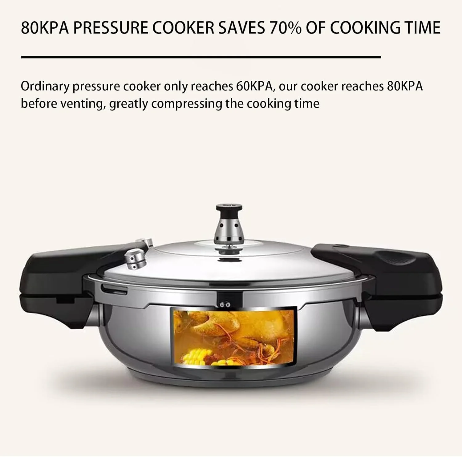 زودپز کوچک 2 لیتری، زودپز آشپزخانه، ظروف استیل ضد زنگ برای آشپزخانه، رستوران، کمپینگ در فضای باز زودپز کوچک 2 لیتری، زودپز آشپزخانه، ظروف استیل ضد زنگ برای آشپزخانه، رستوران، کمپینگ در فضای باز