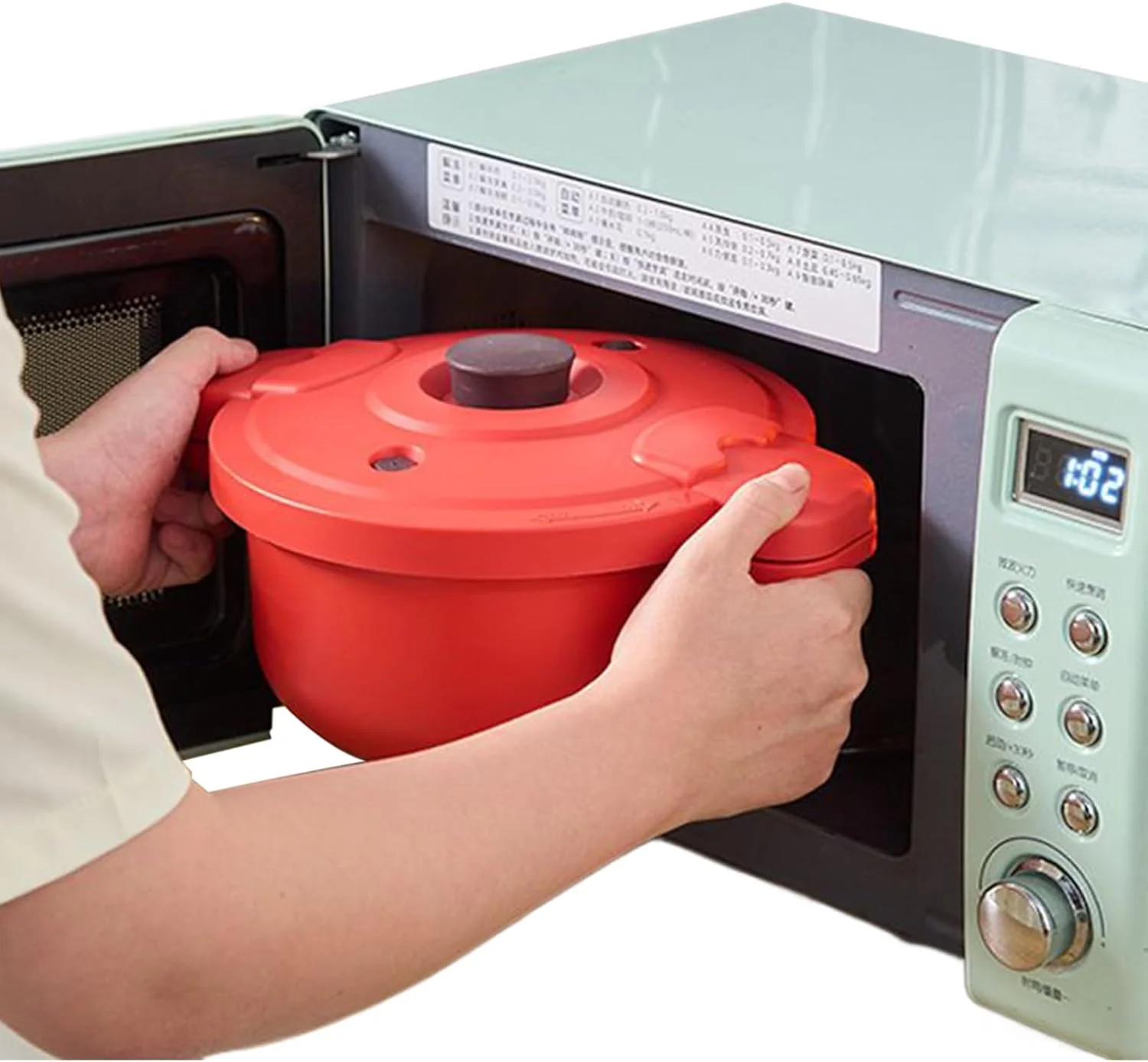 Microwave Pot,Multi-Function Pressure Cooking Pot - Cooking Tool Quick 2.3L Multifunctional Cooker for Dinner Workplace Travel Campus Dorm Kitchen Breakfast Lunch Home Microwave Pot,Multi-Function Pressure Cooking Pot - Cooking Tool Quick 2.3L Multifunctional Cooker for Dinner Workplace Travel Campus Dorm Kitchen Breakfast Lunch Home