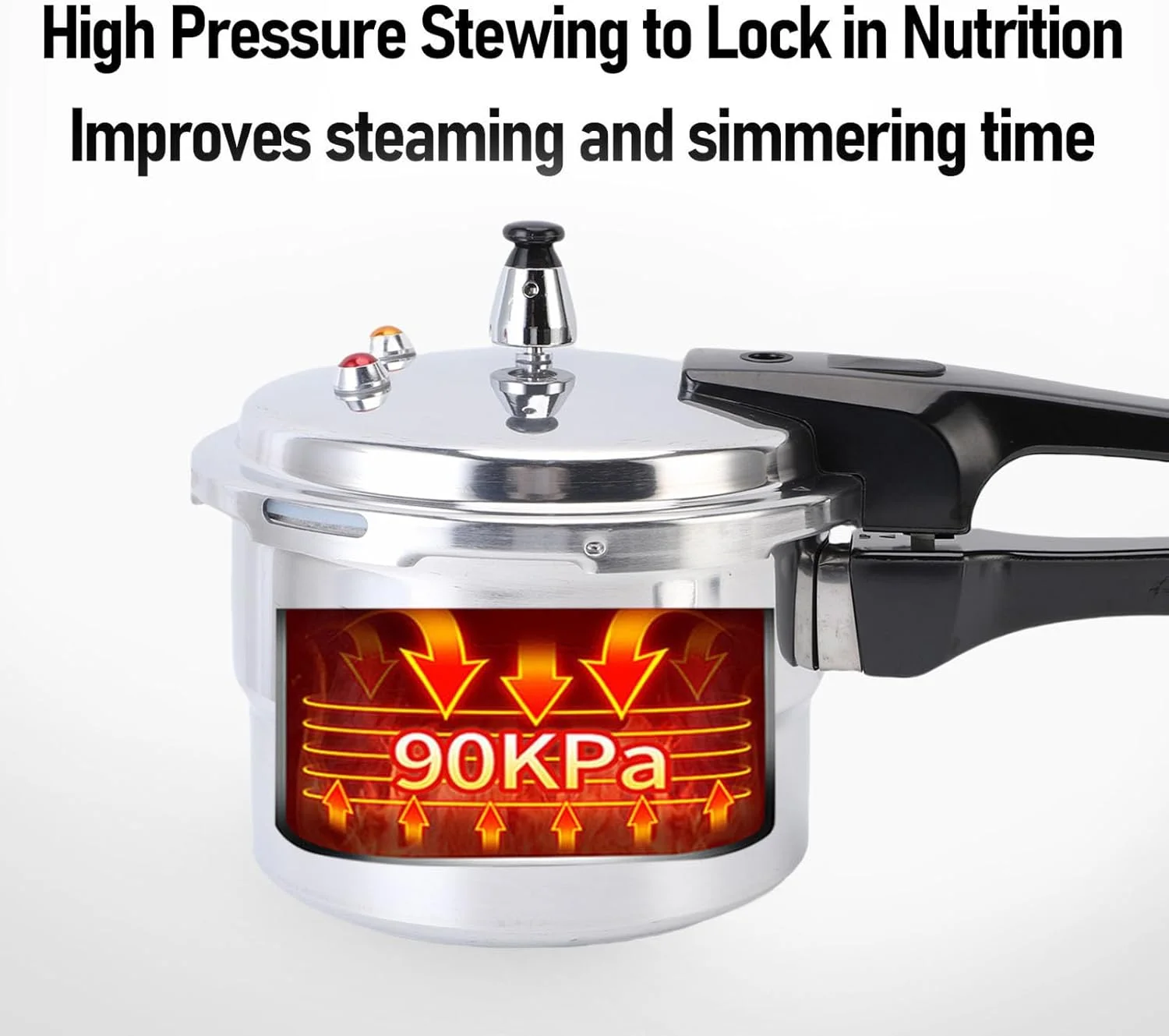 زودپز 3 لیتری استیل ضد زنگ VELATEMOR، اجاق گاز آلومینیومی، قابلمه پخت و پز سریع با قفسه بخارپز برای آشپزخانه زودپز 3 لیتری استیل ضد زنگ VELATEMOR، اجاق گاز آلومینیومی، قابلمه پخت و پز سریع با قفسه بخارپز برای آشپزخانه