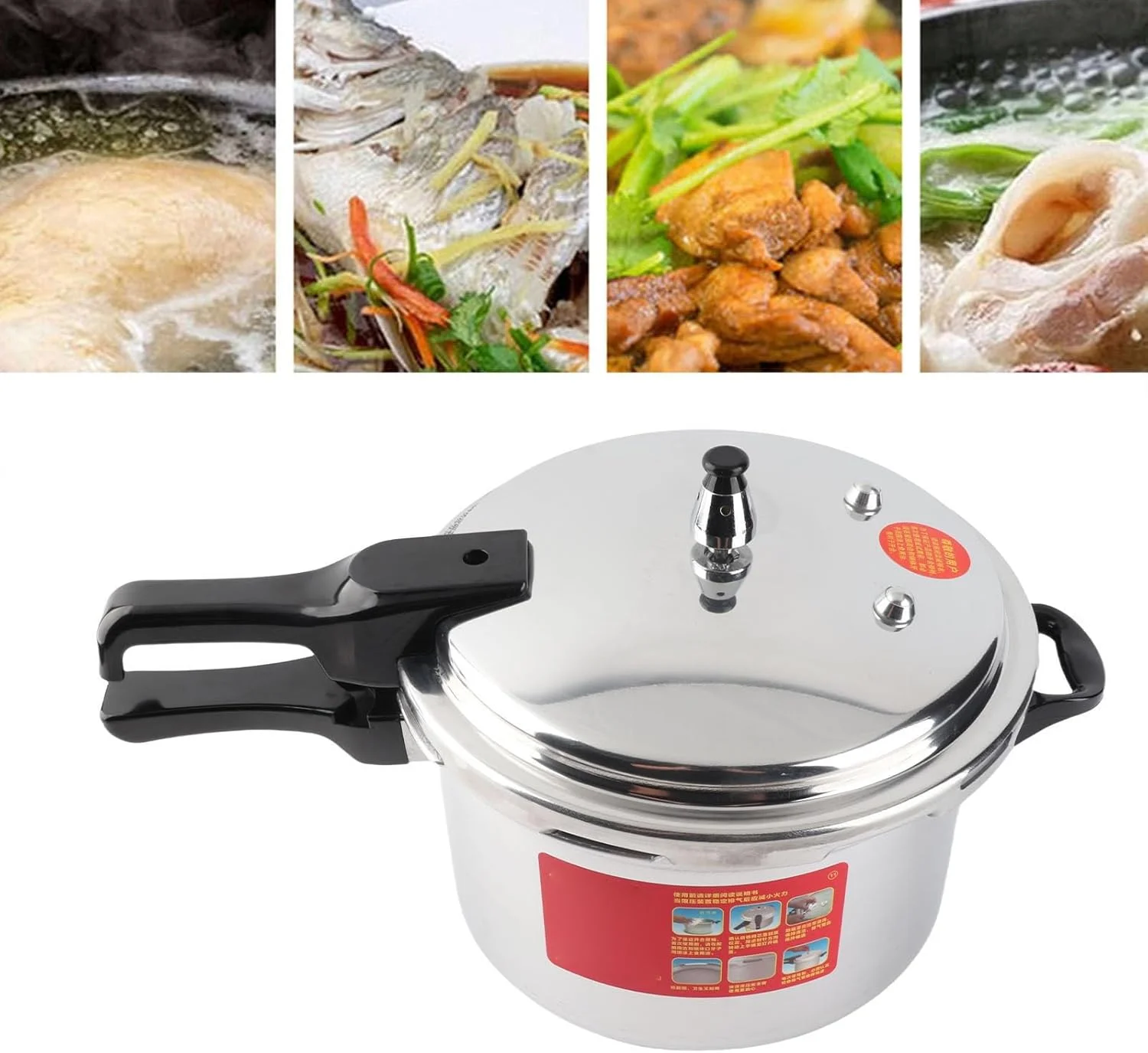 زودپز ضد انفجار Fabater آلیاژ آلومینیوم با راندمان بالا برای پخت و پز (24CM/7L)