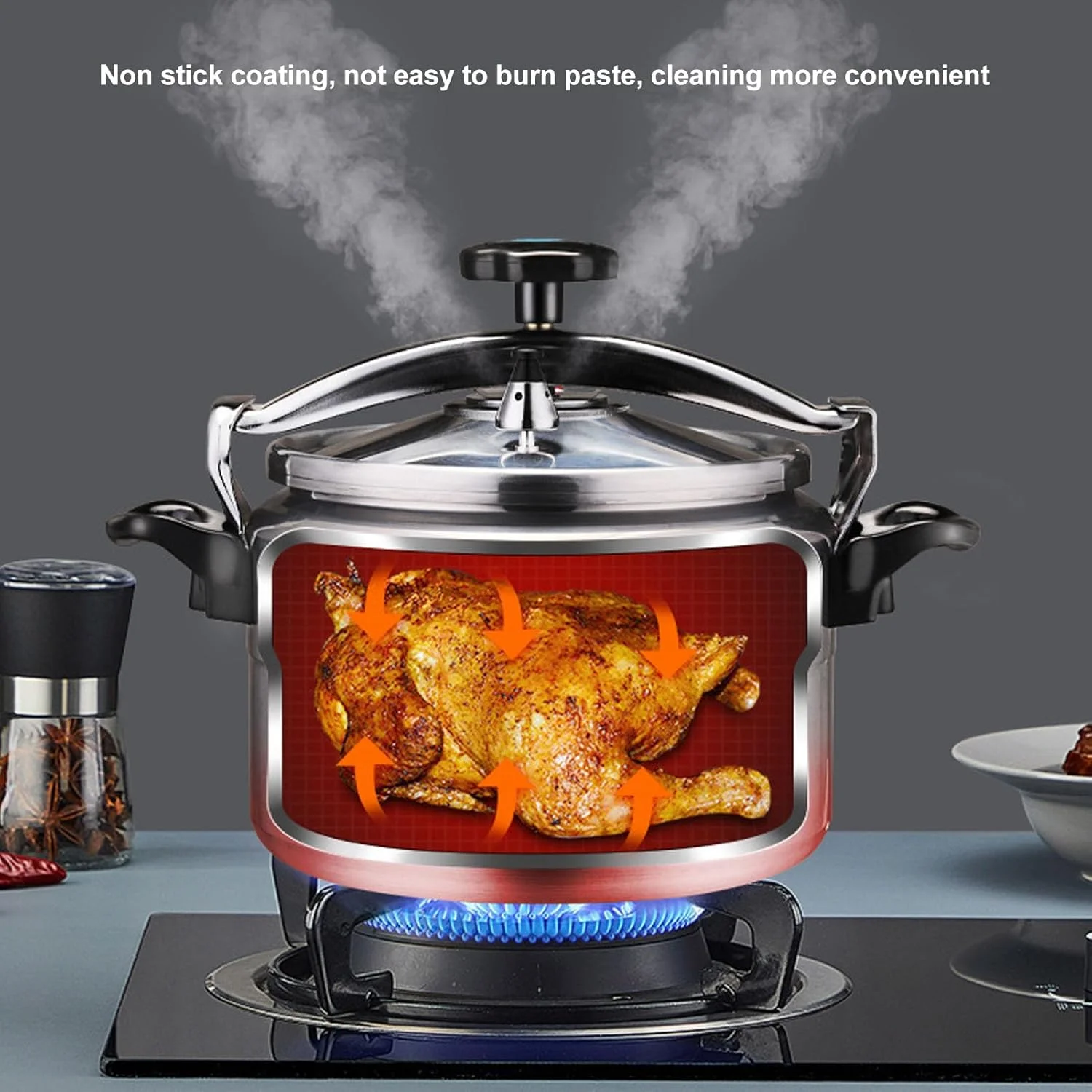 زودپز ضخیم ciciglow، زودپز آلومینیومی با ظرفیت بزرگ و نچسب، مقاوم در برابر انفجار، با پوشش نچسب، برای خورش، بخارپز و کنسرو کردن (3 لیتر) زودپز ضخیم ciciglow، زودپز آلومینیومی با ظرفیت بزرگ و نچسب، مقاوم در برابر انفجار، با پوشش نچسب، برای خورش، بخارپز و کنسرو کردن (3 لیتر)