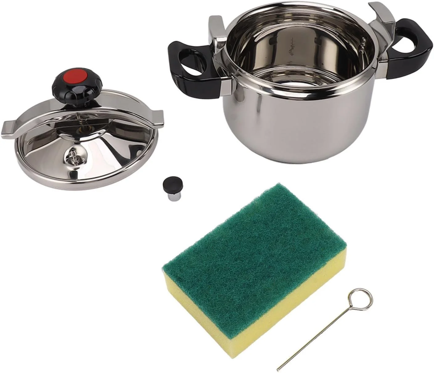 زودپز استیل ضد زنگ BROLEO، ضد انفجار، چند منظوره، مقاوم در برابر حرارت بالا، مناسب برای اجاق القایی (5 لیتر)، BROLEOv3tikq7x8m-11 زودپز استیل ضد زنگ BROLEO، ضد انفجار، چند منظوره، مقاوم در برابر حرارت بالا، مناسب برای اجاق القایی (5 لیتر)، BROLEOv3tikq7x8m-11