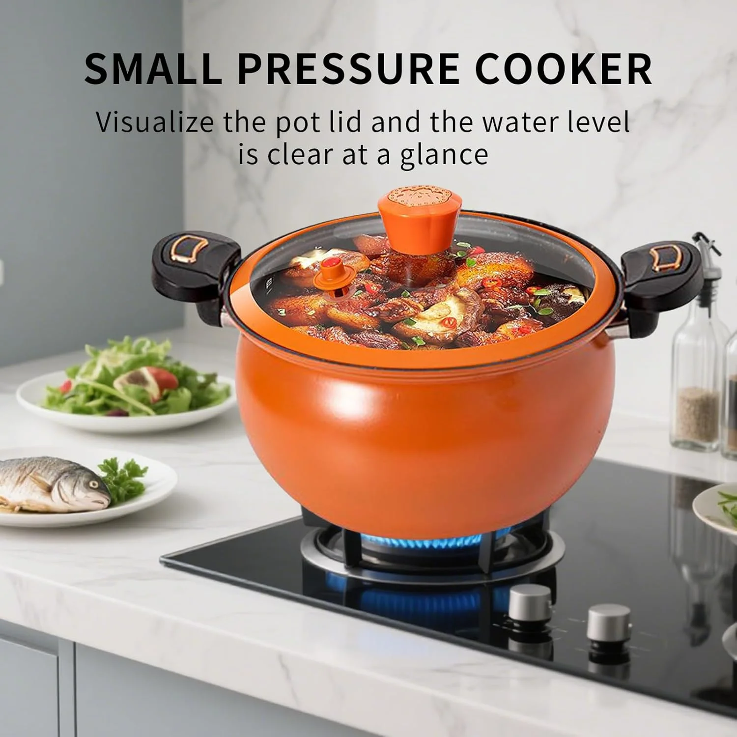 زودپز کوچک، ظروف پخت و پز سریع | زودپز نچسب با گرمایش سریع به همراه درب شیشه ای برای پخت سوپ و خورشت در آشپزخانه منزل زودپز کوچک، ظروف پخت و پز سریع | زودپز نچسب با گرمایش سریع به همراه درب شیشه ای برای پخت سوپ و خورشت در آشپزخانه منزل