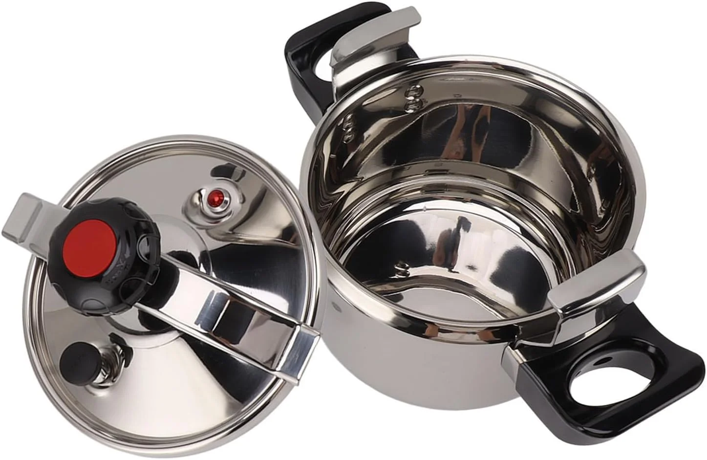 زودپز استیل ضد زنگ BROLEO، ضد انفجار، چند منظوره، مقاوم در برابر حرارت بالا، مناسب برای اجاق القایی (5 لیتر)، BROLEOv3tikq7x8m-11 زودپز استیل ضد زنگ BROLEO، ضد انفجار، چند منظوره، مقاوم در برابر حرارت بالا، مناسب برای اجاق القایی (5 لیتر)، BROLEOv3tikq7x8m-11