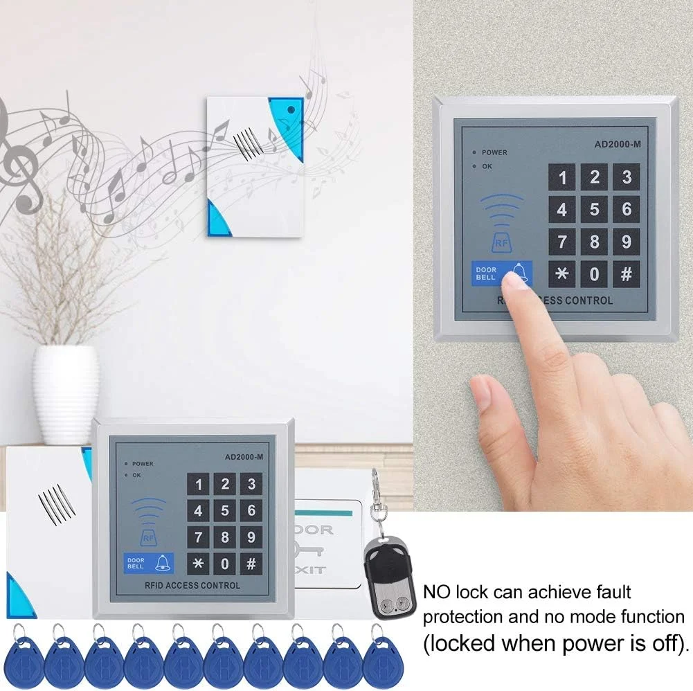 سیستم کنترل دسترسی درب، کارت کنترل دسترسی، رمز عبور، کیت سیستم امنیتی درب، قفل مغناطیسی تک درب، کیت سیستم امنیتی الکتریکی RFID IP/TCP با دکمه خروج سیستم کنترل دسترسی درب، کارت کنترل دسترسی، رمز عبور، کیت سیستم امنیتی درب، قفل مغناطیسی تک درب، کیت سیستم امنیتی الکتریکی RFID IP/TCP با دکمه خروج