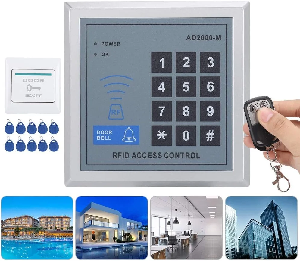 سیستم کنترل دسترسی درب، کارت کنترل دسترسی، رمز عبور، کیت سیستم امنیتی درب، قفل مغناطیسی تک درب، کیت سیستم امنیتی الکتریکی RFID IP/TCP با دکمه خروج سیستم کنترل دسترسی درب، کارت کنترل دسترسی، رمز عبور، کیت سیستم امنیتی درب، قفل مغناطیسی تک درب، کیت سیستم امنیتی الکتریکی RFID IP/TCP با دکمه خروج