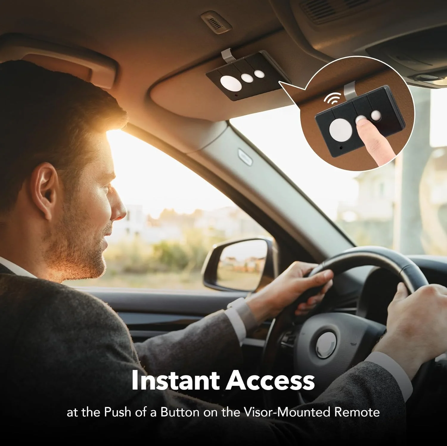 ریموت کنترل درب بازکن WCR1، کلیکر درب 433.92 مگاهرتز با برد 30 متری به همراه گیره آفتابگیر، ریموت جهانی 3 در 1 قابل برنامه ریزی، کلید بی سیم برای درب بازکن اتوماتیک چرخشی و کشویی و درب بازکن گاراژ ریموت کنترل درب بازکن WCR1، کلیکر درب 433.92 مگاهرتز با برد 30 متری به همراه گیره آفتابگیر، ریموت جهانی 3 در 1 قابل برنامه ریزی، کلید بی سیم برای درب بازکن اتوماتیک چرخشی و کشویی و درب بازکن گاراژ