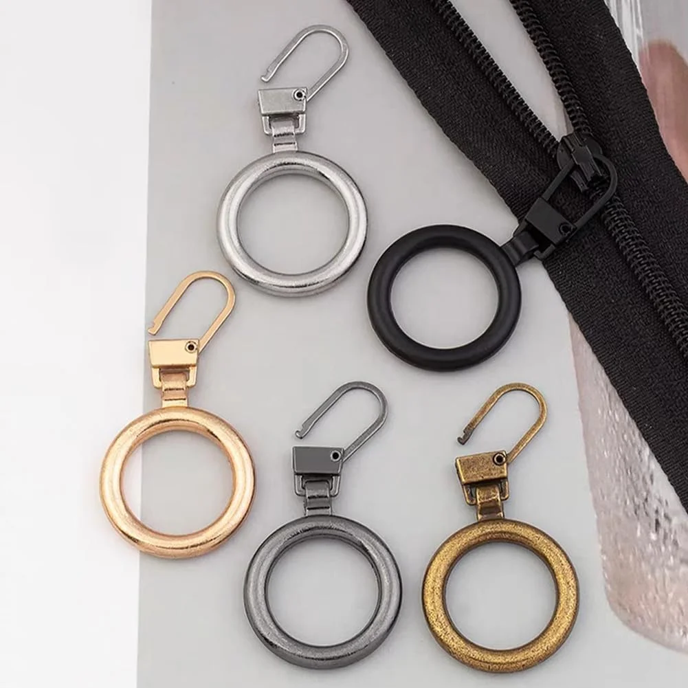 Excefore 20 Pcs Zipper Pull Replacement, Detachable Zip Pulls Metal Zipper Gripper Zip Repair Pull Tab Zipper Pull Replacement Slider Kit for Coat, Jacket, Backpack, Handbags (Round) Excefore 20 Pcs Zipper Pull Replacement, Detachable Zip Pulls Metal Zipper Gripper Zip Repair Pull Tab Zipper Pull Replacement Slider Kit for Coat, Jacket, Backpack, Handbags (Round)