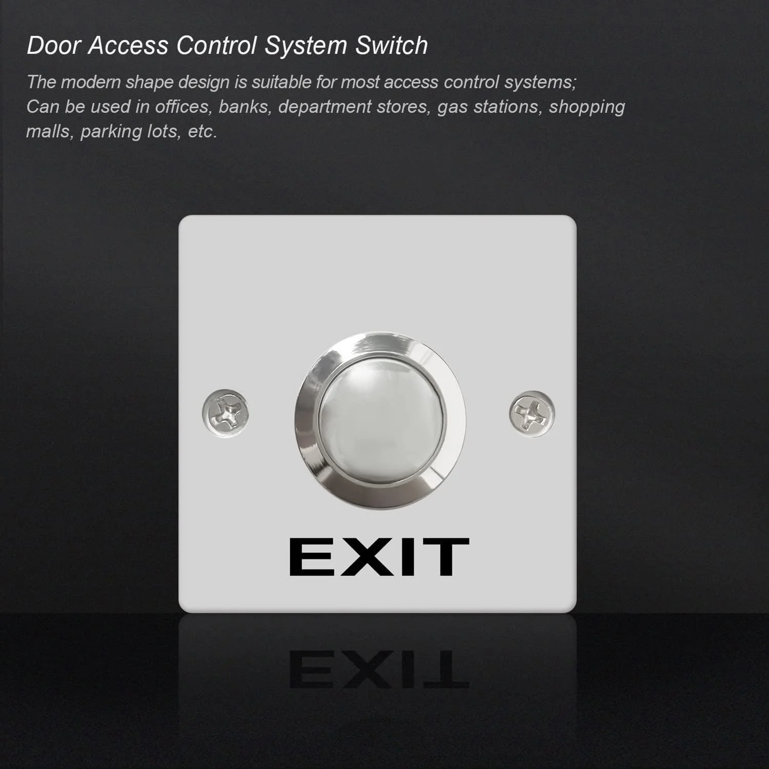 سیستم کنترل دسترسی درب Azonee، دکمه فشاری لحظه ای پنل آلیاژ روی دکمه خروج ضد آب برای درب قفل سیستم امنیتی ورودی دروازه ها و بازکننده های گاراژ DC12V 3A G020-ZF سیستم کنترل دسترسی درب Azonee، دکمه فشاری لحظه ای پنل آلیاژ روی دکمه خروج ضد آب برای درب قفل سیستم امنیتی ورودی دروازه ها و بازکننده های گاراژ DC12V 3A G020-ZF