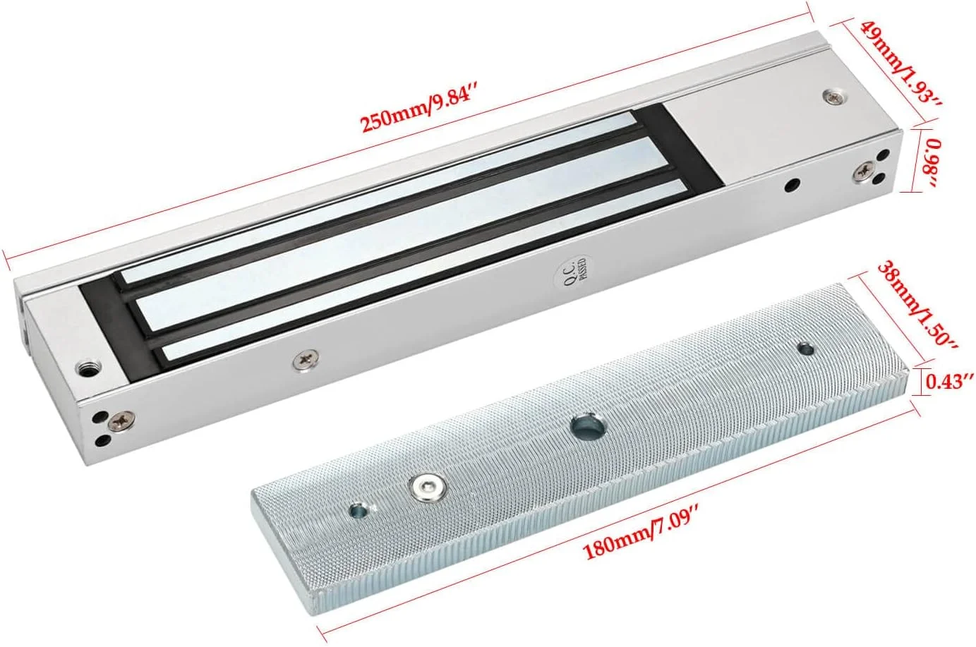 سیستم کنترل دسترسی درب ضد آب NFC RFID صفحه کلید قفل درب مغناطیسی برقی 600 پوندی به همراه دکمه خروج لمسی، زنگ درب و کنترل از راه دور سیستم کنترل دسترسی درب ضد آب NFC RFID صفحه کلید قفل درب مغناطیسی برقی 600 پوندی به همراه دکمه خروج لمسی، زنگ درب و کنترل از راه دور