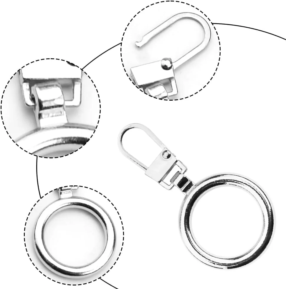 Excefore 20 Pcs Zipper Pull Replacement, Detachable Zip Pulls Metal Zipper Gripper Zip Repair Pull Tab Zipper Pull Replacement Slider Kit for Coat, Jacket, Backpack, Handbags (Round) Excefore 20 Pcs Zipper Pull Replacement, Detachable Zip Pulls Metal Zipper Gripper Zip Repair Pull Tab Zipper Pull Replacement Slider Kit for Coat, Jacket, Backpack, Handbags (Round)