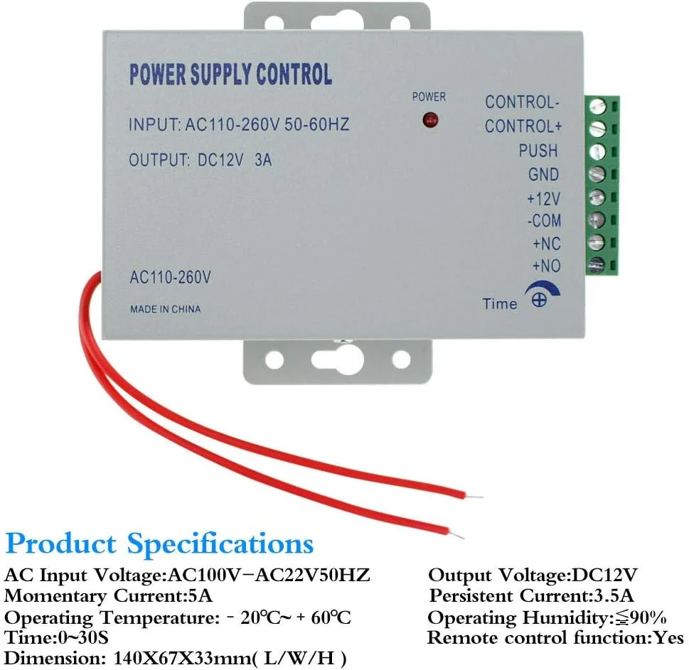 سیستم کنترل دسترسی درب NN99 شامل صفحه کلید RFID ضد آب IP65 + قفل زبانه برقی + منبع تغذیه + 10 عدد جاسوئیچی سیستم کنترل دسترسی درب NN99 شامل صفحه کلید RFID ضد آب IP65 + قفل زبانه برقی + منبع تغذیه + 10 عدد جاسوئیچی