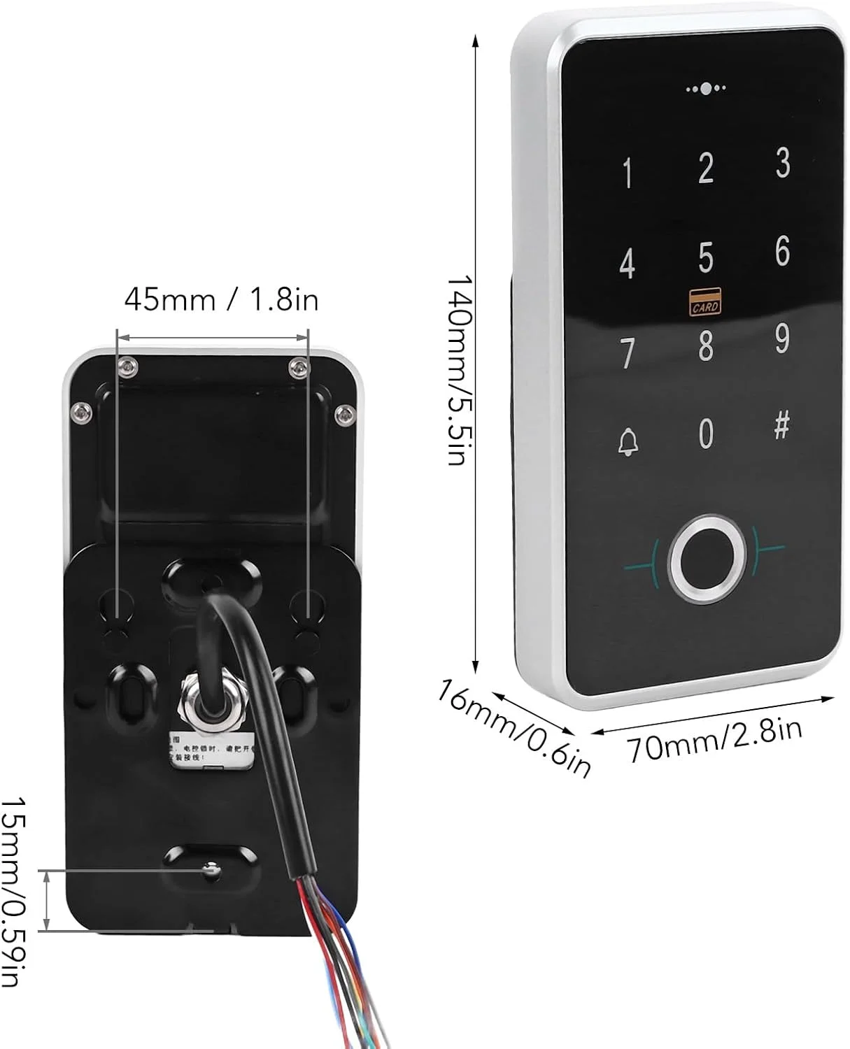 سیستم کنترل دسترسی اثر انگشت و رمز عبور BusoTh، سیستم های کنترل دسترسی اثر انگشت بیومتریک امنیت قوی، سیستم کنترل دسترسی درب ضد آب سازگاری بالا سیستم کنترل دسترسی اثر انگشت و رمز عبور BusoTh، سیستم های کنترل دسترسی اثر انگشت بیومتریک امنیت قوی، سیستم کنترل دسترسی درب ضد آب سازگاری بالا