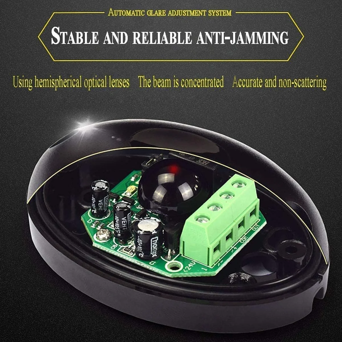 ست سنسور پرتو مادون قرمز فضای باز ChicAbode، آشکارساز فوتوسل با فرستنده و گیرنده، ضد آب و مقاوم در برابر نور، محدوده تشخیص 20 متری برای بازکننده دروازه، کنترل دسترسی ست سنسور پرتو مادون قرمز فضای باز ChicAbode، آشکارساز فوتوسل با فرستنده و گیرنده، ضد آب و مقاوم در برابر نور، محدوده تشخیص 20 متری برای بازکننده دروازه، کنترل دسترسی