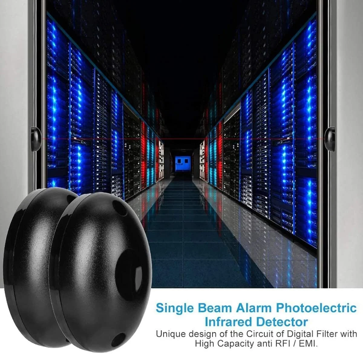 ست سنسور پرتو مادون قرمز فضای باز ChicAbode، آشکارساز فوتوسل با فرستنده و گیرنده، ضد آب و مقاوم در برابر نور، محدوده تشخیص 20 متری برای بازکننده دروازه، کنترل دسترسی ست سنسور پرتو مادون قرمز فضای باز ChicAbode، آشکارساز فوتوسل با فرستنده و گیرنده، ضد آب و مقاوم در برابر نور، محدوده تشخیص 20 متری برای بازکننده دروازه، کنترل دسترسی