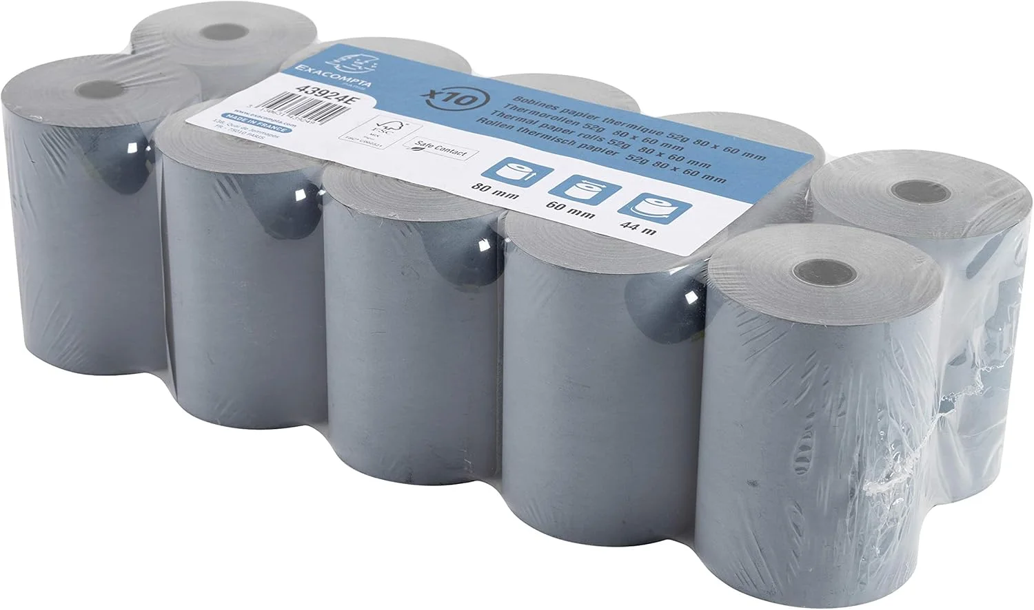 Exacompta - شماره مورد 43924E - جعبه 30 تایی بوبین برای ترازو - عرض 80 میلی متر x قطر 60 میلی متر - چاک 12 میلی متر - تماس ایمن ماندگاری طولانی بدون فنل - فروش بر اساس متر (+/-2 متر): 44 متر Exacompta - شماره مورد 43924E - جعبه 30 تایی بوبین برای ترازو - عرض 80 میلی متر x قطر 60 میلی متر - چاک 12 میلی متر - تماس ایمن ماندگاری طولانی بدون فنل - فروش بر اساس متر (+/-2 متر): 44 متر