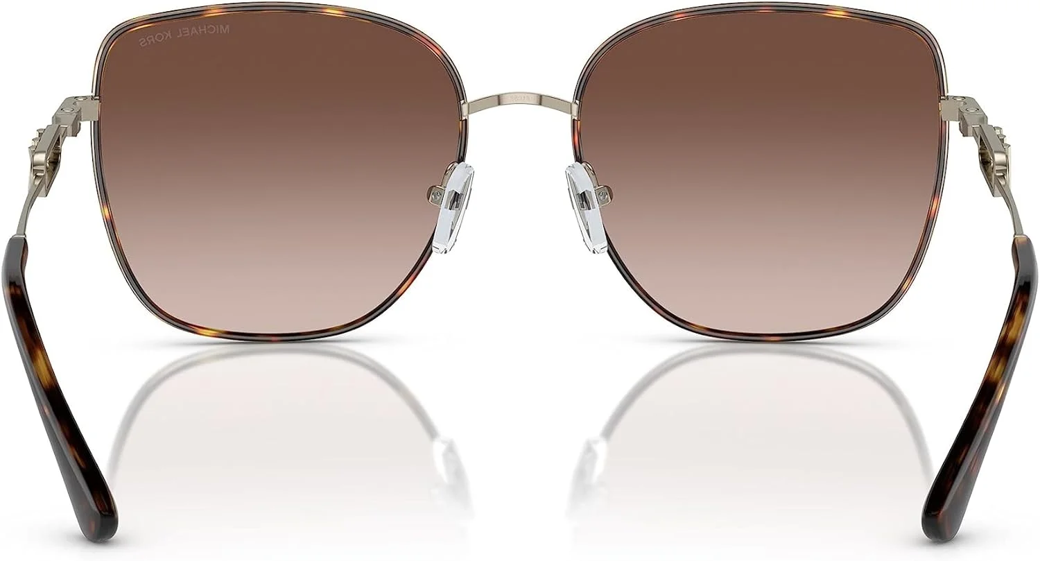 عینک آفتابی زنانه مایکل کورس مدل MK1129J Empire Square 2 طلایی روشن لاک پشتی/قهوه ای تدریجی سایز تک