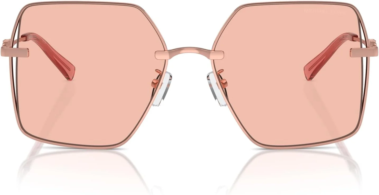 عینک آفتابی زنانه مایکل کورس مدل MK1157D Sanya، مربعی، طلایی رز براق/رز یکدست، 58 میلی متر، طلایی رز براق/رز یکدست، 58 میلی متر
