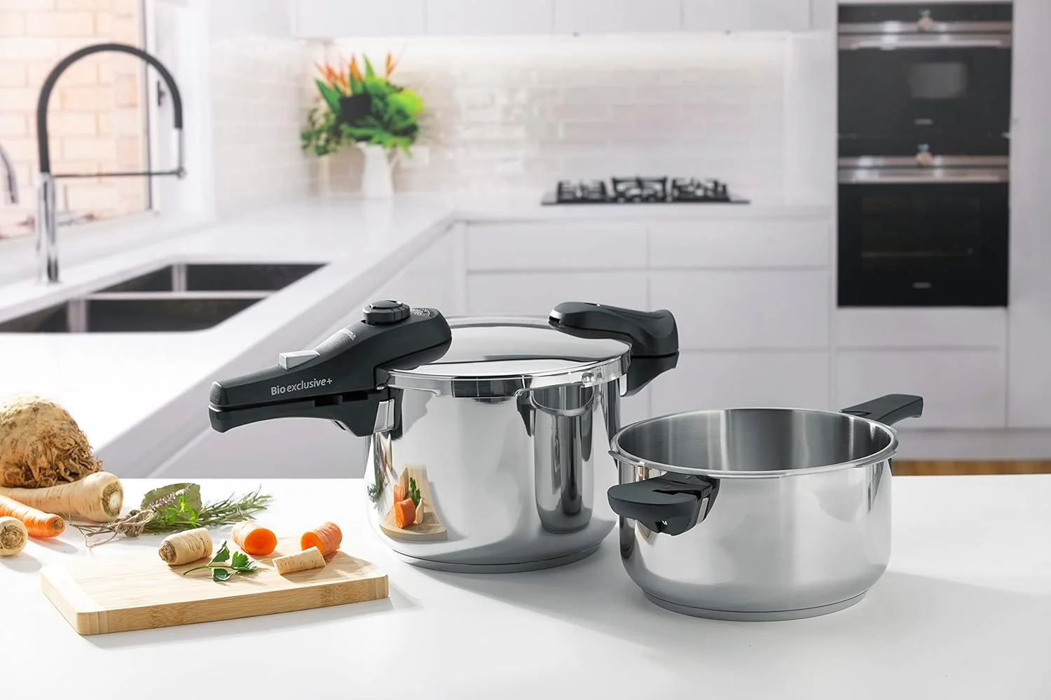 ست زودپز 4 و 6 لیتری تسکوما Bio Exclusive Plus Duo