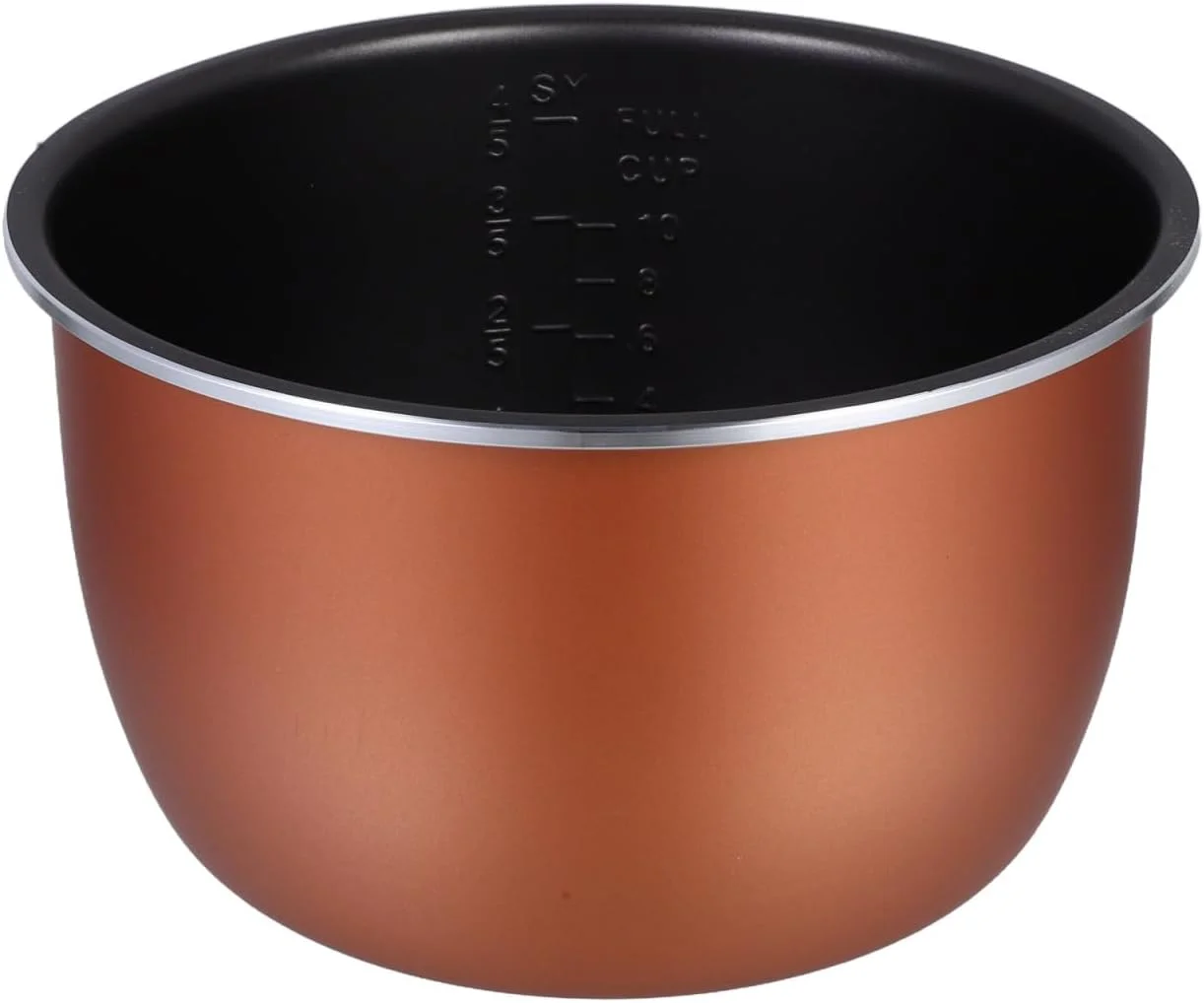 قابلمه داخلی زودپز برقی نچسب TOPBATHY، 5 لیتر، آلیاژ آلومینیوم، قابلمه مقاوم در برابر حرارت بالا، قابلمه داخلی برای پخت برنج و سوپ