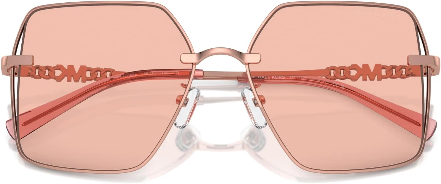عینک آفتابی زنانه مایکل کورس مدل MK1157D Sanya، مربعی، طلایی رز براق/رز یکدست، 58 میلی متر، طلایی رز براق/رز یکدست، 58 میلی متر عینک آفتابی زنانه مایکل کورس مدل MK1157D Sanya، مربعی، طلایی رز براق/رز یکدست، 58 میلی متر، طلایی رز براق/رز یکدست، 58 میلی متر