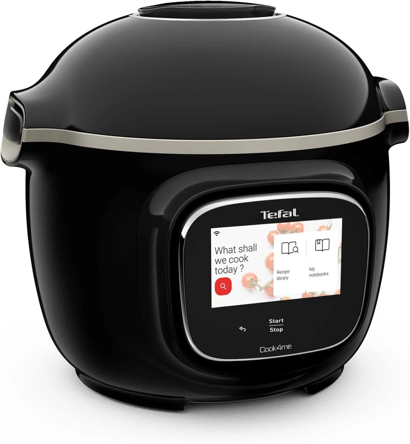 زودپز دیجیتالی متصل تفال Cook4me Touch CY912840 - 6 لیتر / مشکی و استیل ضد زنگ