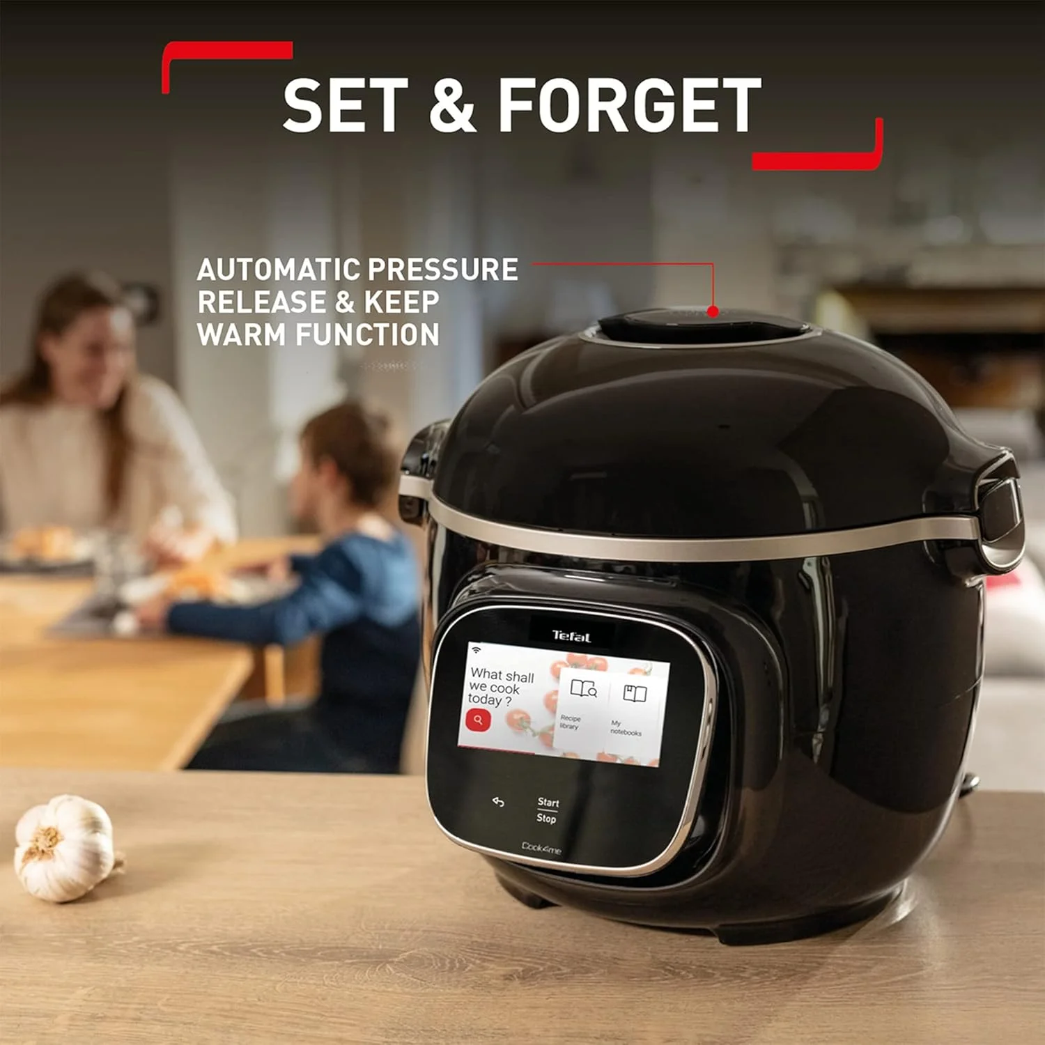 زودپز دیجیتالی متصل تفال Cook4me Touch CY912840 - 6 لیتر / مشکی و استیل ضد زنگ زودپز دیجیتالی متصل تفال Cook4me Touch CY912840 - 6 لیتر / مشکی و استیل ضد زنگ