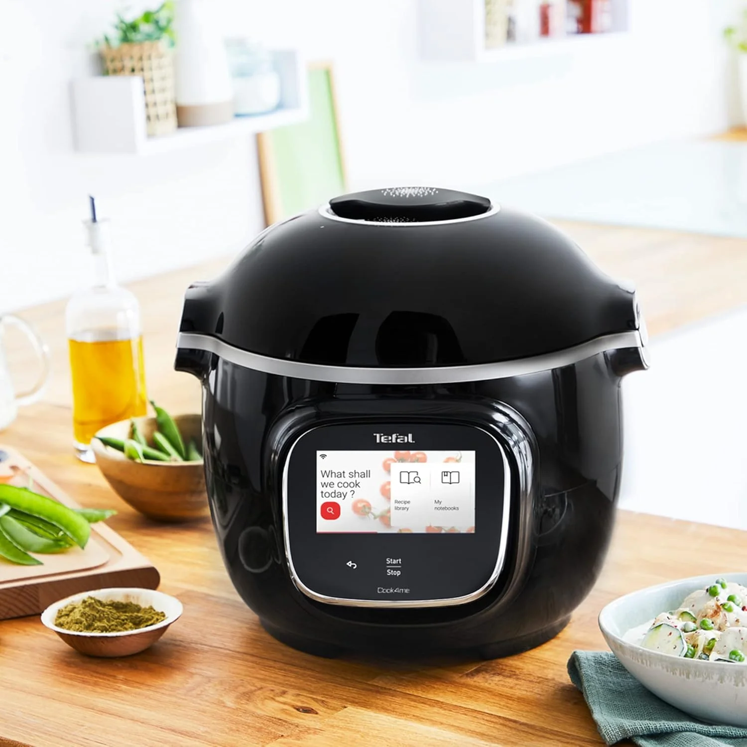 زودپز دیجیتالی متصل تفال Cook4me Touch CY912840 - 6 لیتر / مشکی و استیل ضد زنگ زودپز دیجیتالی متصل تفال Cook4me Touch CY912840 - 6 لیتر / مشکی و استیل ضد زنگ