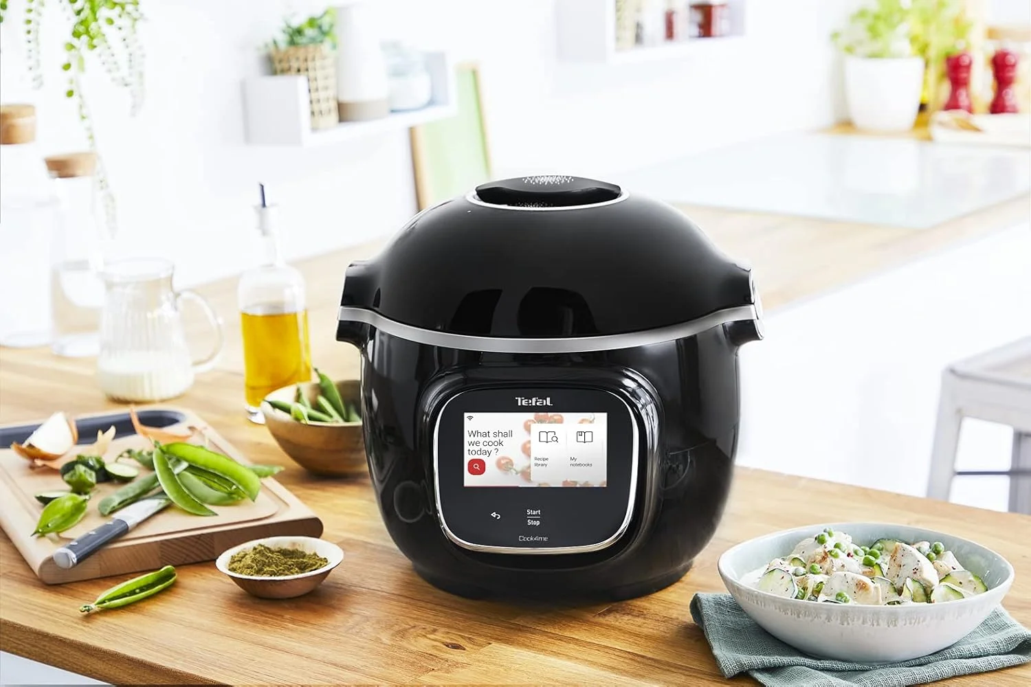زودپز دیجیتالی متصل تفال Cook4me Touch CY912840 - 6 لیتر / مشکی و استیل ضد زنگ زودپز دیجیتالی متصل تفال Cook4me Touch CY912840 - 6 لیتر / مشکی و استیل ضد زنگ