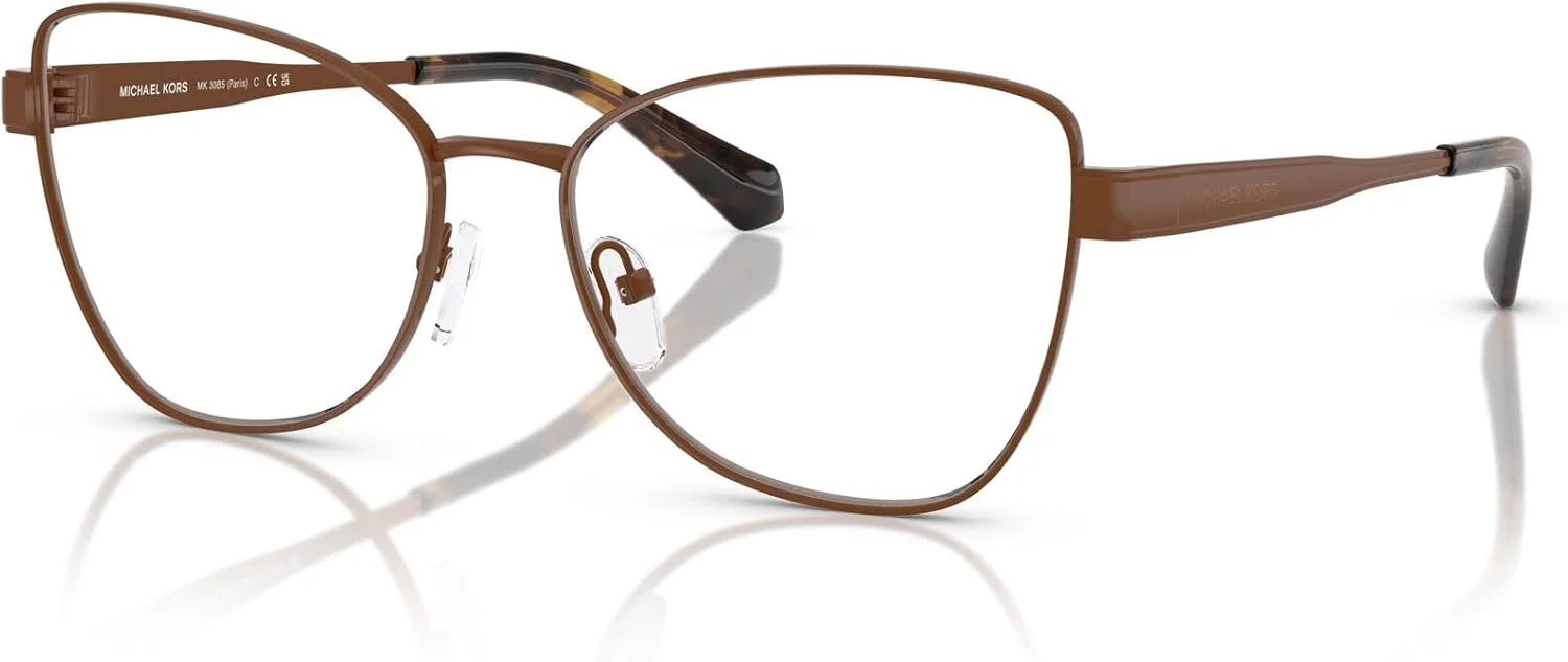 فریم عینک طبی زنانه چشم گربه ای مایکل کورس مدل Mk3085 Paris، فندقی/لنز نمایشی، 54 میلی متر فریم عینک طبی زنانه چشم گربه ای مایکل کورس مدل Mk3085 Paris، فندقی/لنز نمایشی، 54 میلی متر