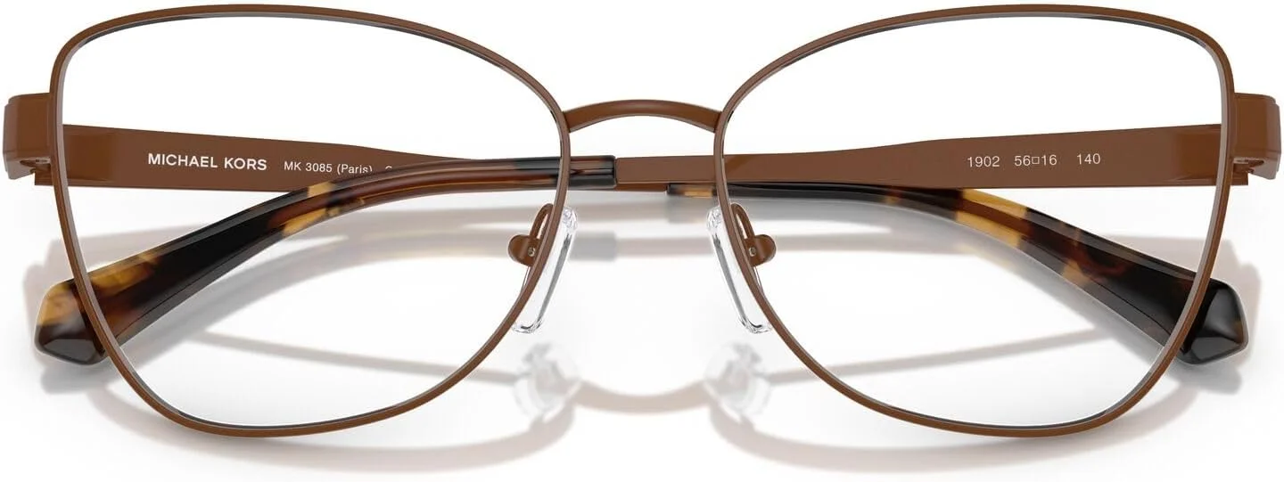 فریم عینک طبی زنانه چشم گربه ای مایکل کورس مدل Mk3085 Paris، فندقی/لنز نمایشی، 54 میلی متر فریم عینک طبی زنانه چشم گربه ای مایکل کورس مدل Mk3085 Paris، فندقی/لنز نمایشی، 54 میلی متر