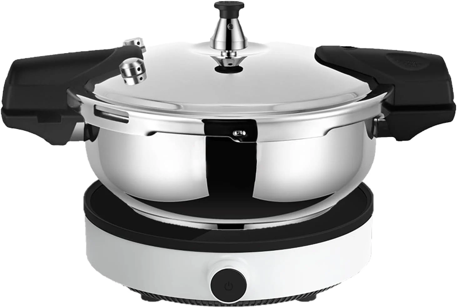 زودپز کوچک استیل ضد زنگ، دیگ زودپز خانگی 2 لیتری، ظروف پخت و پز استیل ضد زنگ برای پخت سوپ استخوان و کاری