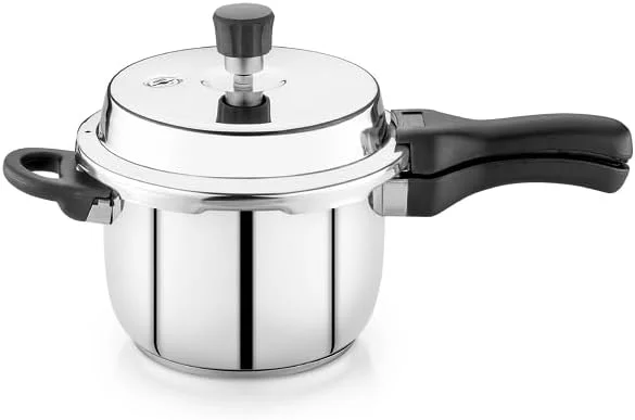 زودپز استیل ضد زنگ، ظرفیت 5 لیتر، شیر اطمینان، دستگیره های مقاوم در برابر حرارت