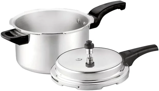 زودپز استیل ضد زنگ، ظرفیت 5 لیتر، شیر اطمینان، دستگیره های مقاوم در برابر حرارت