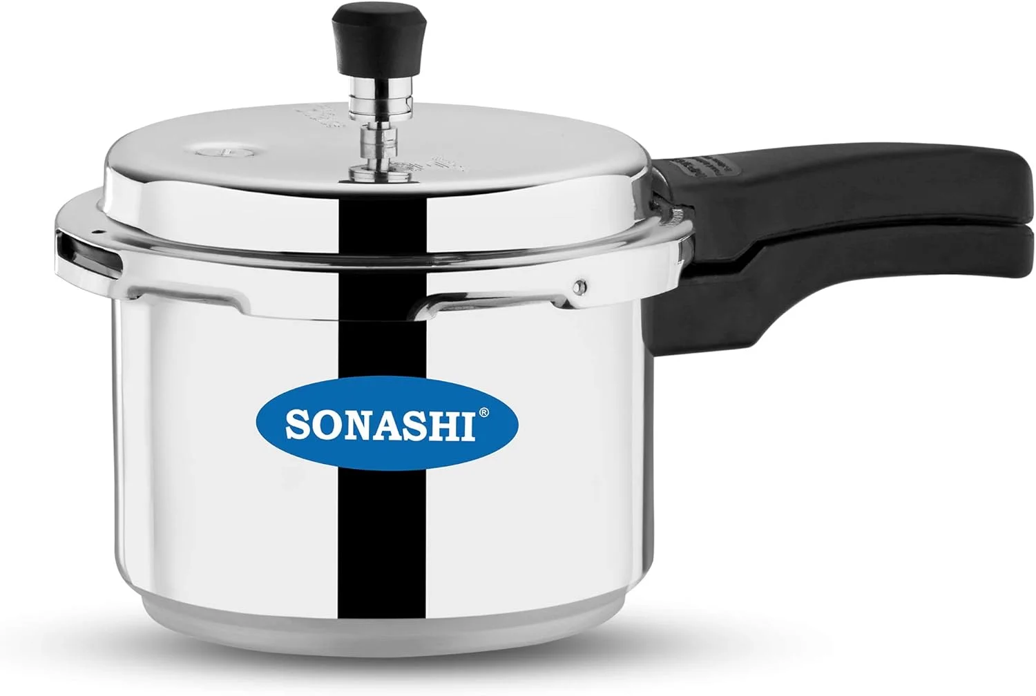 زودپز سوناشی SPC-275 – زودپز آلومینیومی با پایه ضخیم به همراه سوپاپ وزنی سوت دار، دستگیره های بسیار قوی، پرداخت آینه ای | لوازم خانگی