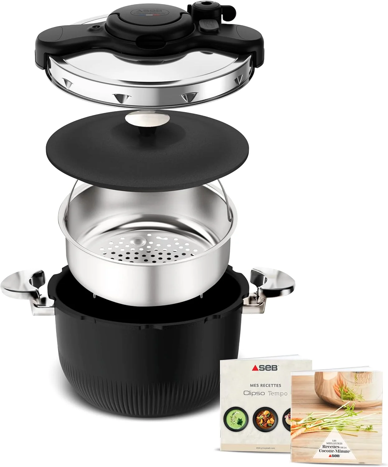 زودپز 6 لیتری استیل مشکی SEB - P4810700