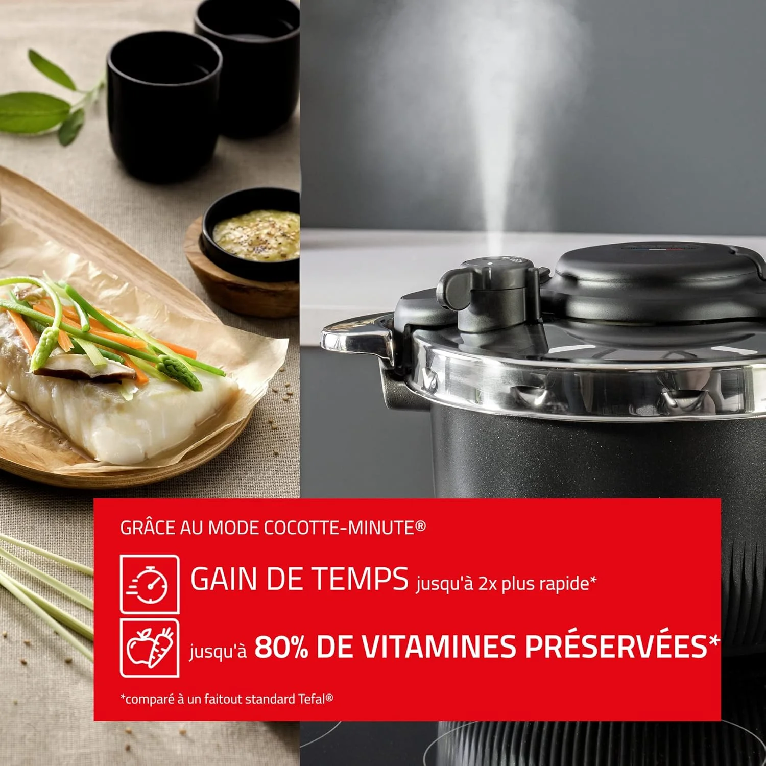 زودپز 6 لیتری استیل مشکی SEB - P4810700 زودپز 6 لیتری استیل مشکی SEB - P4810700