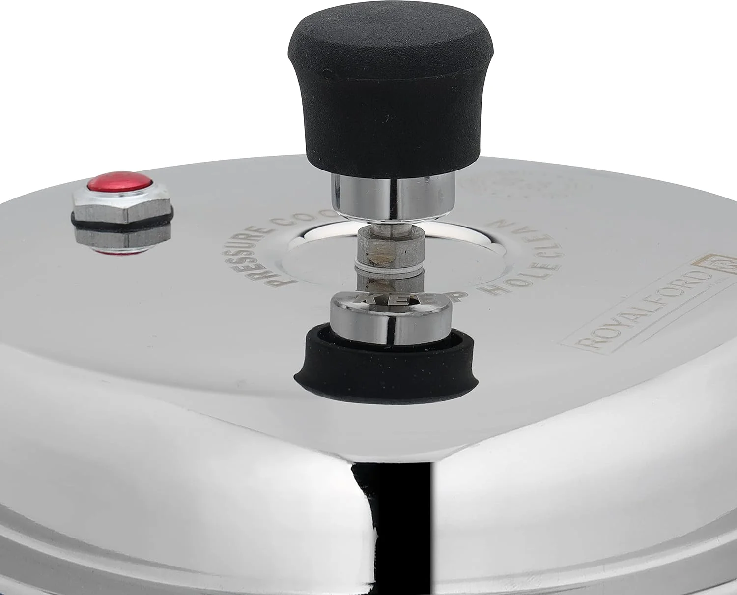 Royalford RF10184 3.0Ltr Stainless Steel Pressure Cooker - Portable Cool Touch Handle With Steam Vent Ideal For Rice, Meat, & More, Multi Royalford RF10184 3.0Ltr Stainless Steel Pressure Cooker - Portable Cool Touch Handle With Steam Vent Ideal For Rice, Meat, & More, Multi