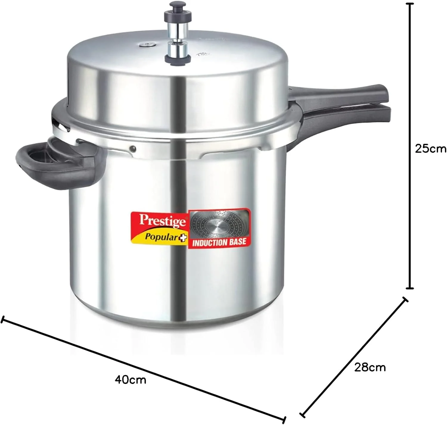 زودپز پرستیژ مدل Popular Plus با قابلیت استفاده روی اجاق القایی، ۱۲ لیتر زودپز پرستیژ مدل Popular Plus با قابلیت استفاده روی اجاق القایی، ۱۲ لیتر