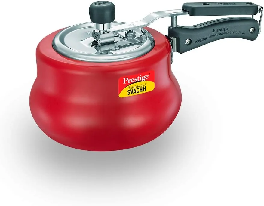 پرستیژ سواچ، 10752، 3 لیتری، ناکشاترا دوئو رِد هندی، با درب عمیق برای کنترل ریزش، آلومینیوم، درب داخلی