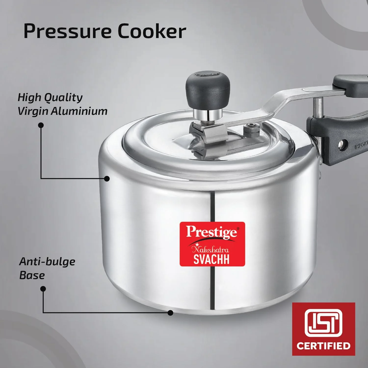 زودپز پرستیژ ناکشاترا سواچ 1.5 لیتری | زودپز آلومینیومی با درب زودپز پرستیژ ناکشاترا سواچ 1.5 لیتری | زودپز آلومینیومی با درب