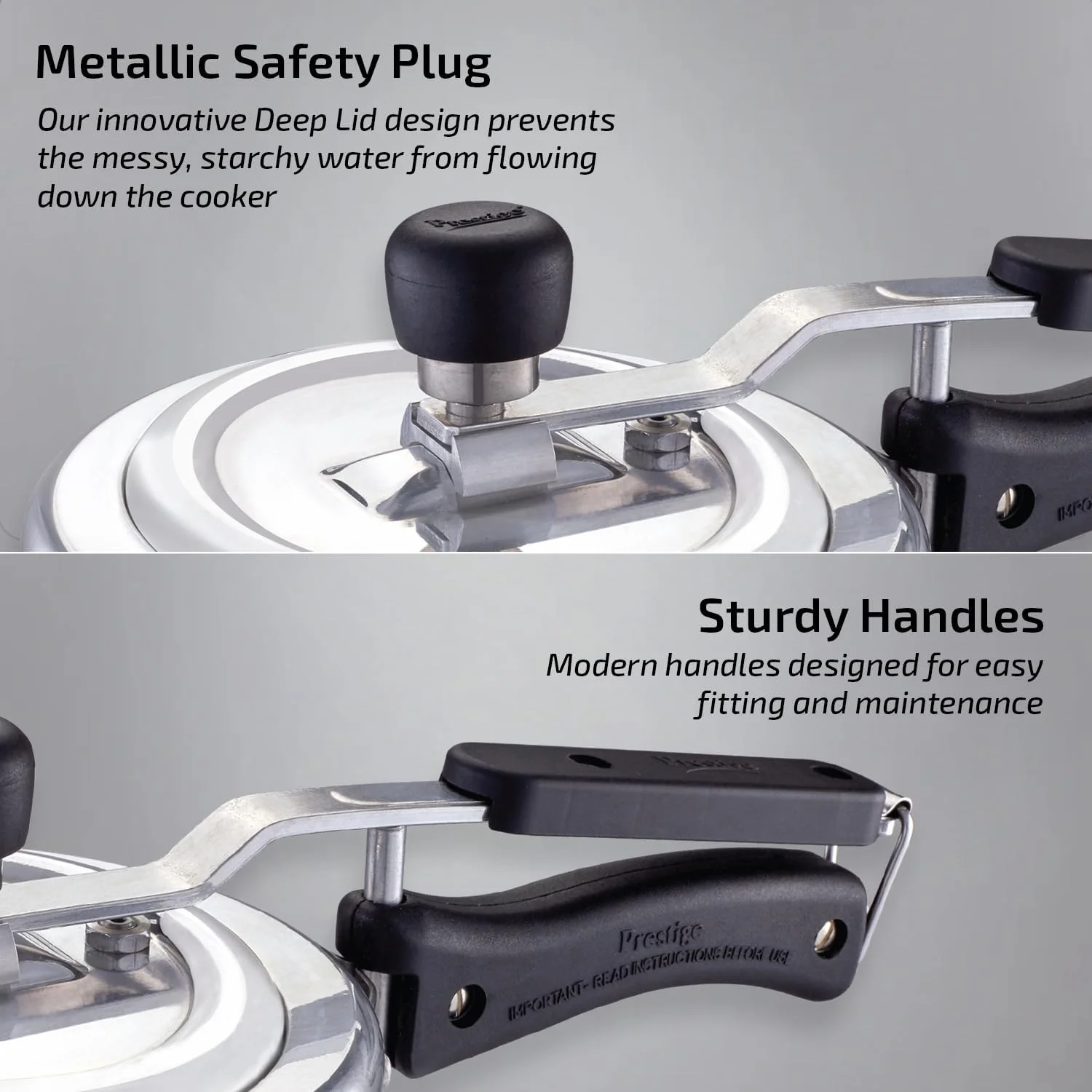 زودپز پرستیژ ناکشاترا سواچ 1.5 لیتری | زودپز آلومینیومی با درب زودپز پرستیژ ناکشاترا سواچ 1.5 لیتری | زودپز آلومینیومی با درب