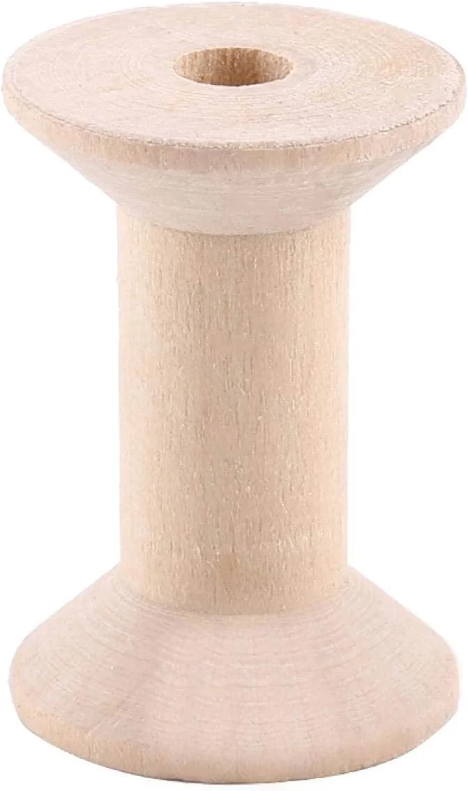 قرقره نخ خالی - 10 عدد قرقره نخ خالی چوبی رنگ چوب طبیعی 47mm x 31mm قرقره نخ خالی - 10 عدد قرقره نخ خالی چوبی رنگ چوب طبیعی 47mm x 31mm