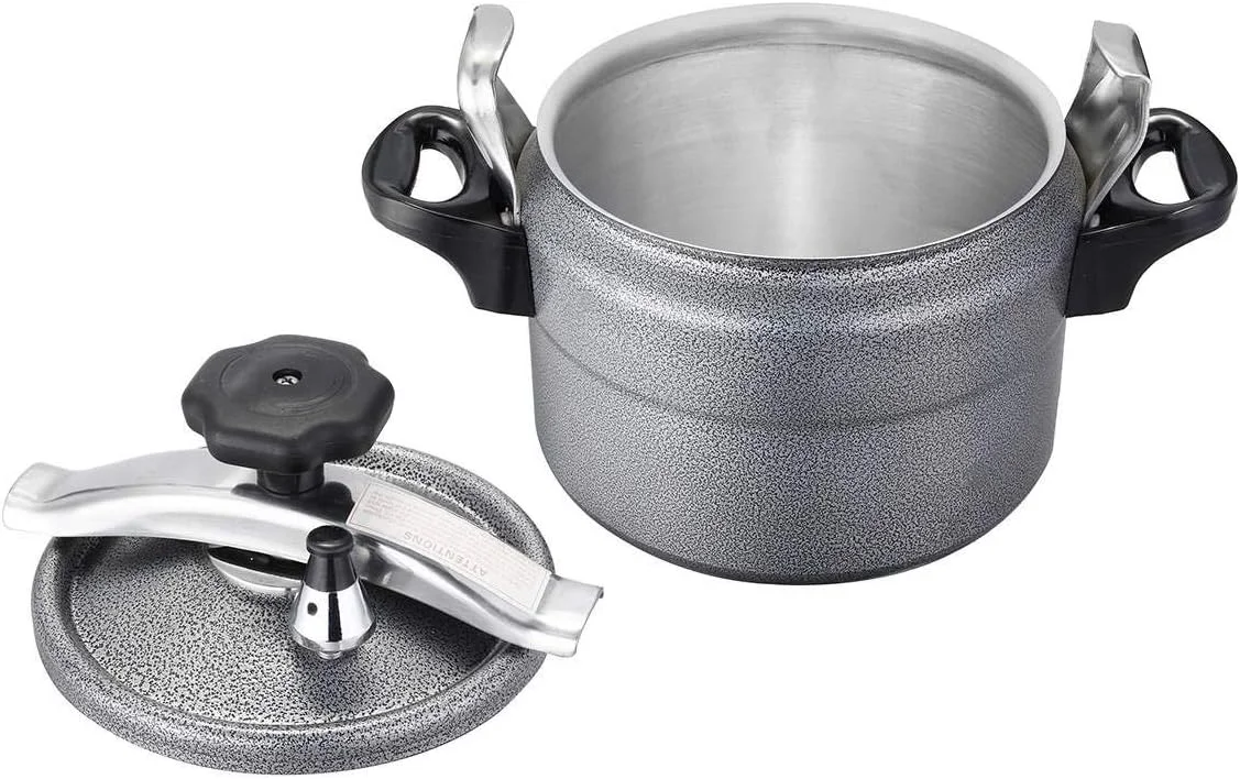 زودپز سفری 3 لیتری ضد انفجار آلومینیومی سخت، قابل حمل برای پخت و پز در فضای باز، مناسب برای پخت سوپ، برنج، مرغ، قابل استفاده روی اجاق هیزمی