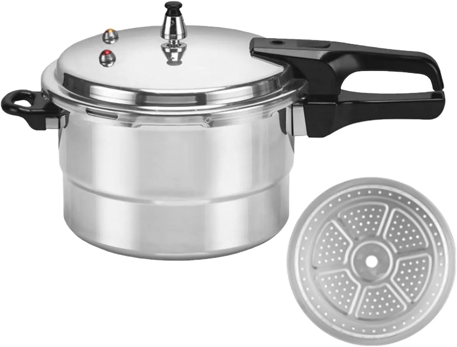 Pressure Cooker Pot - 5L Pressure Cookware with Steamer Insert,Aluminum Alloy Cooking Pot for Home Dining Room Restaurant Seafood Meat Poultry Vegetable Preparation