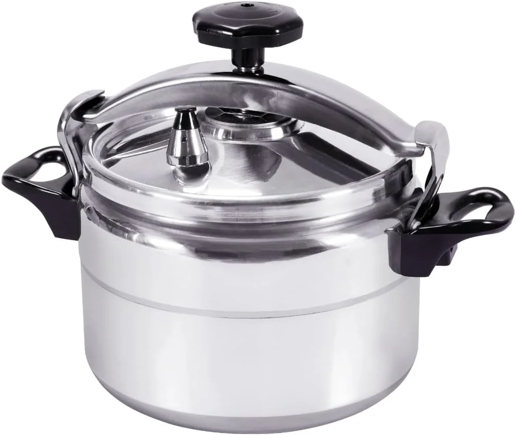 زودپز آلیاژ آلومینیوم جنریک، 5 لیتری، سازگار با اجاق گاز، پخت سریع گوشت، سوپ، برنج، حبوبات