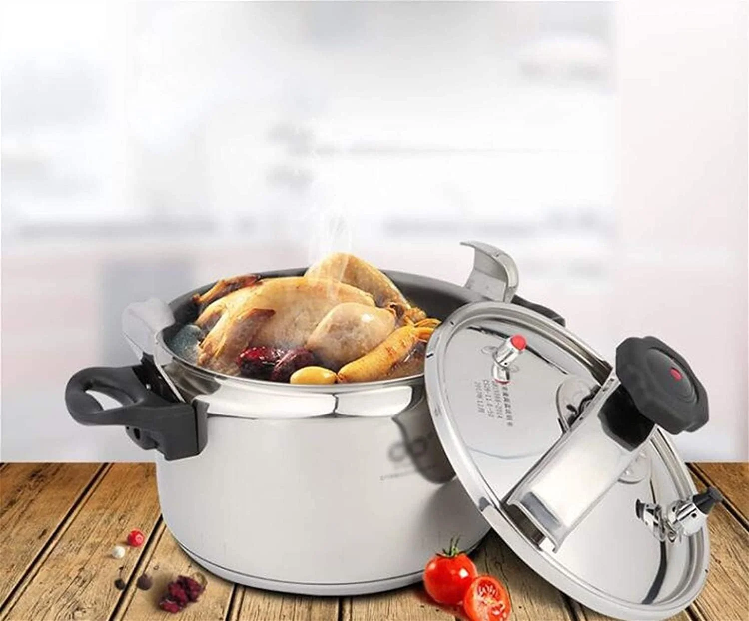 Pressure Cooker/Canner Aluminum 20 Liters, Bakelite Handle Mirror Polishing, Super Safety Lock, Cook Food in Less Time, Easy to Open & Close, Suitable For All Kinds of Stoves (20 Liters) Pressure Cooker/Canner Aluminum 20 Liters, Bakelite Handle Mirror Polishing, Super Safety Lock, Cook Food in Less Time, Easy to Open & Close, Suitable For All Kinds of Stoves (20 Liters)